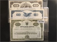 Vintage Stock Certificates (#3) - March/Oct. 1968