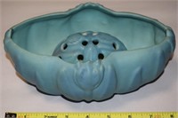 Vtg Van Briggle Art Pottery Matte Tulip Bowl &Frog