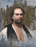 GREGG KREUTZ PORTRAIT PAINTING OF A GENTLEMAN