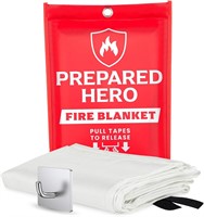 Prepared Hero Emergency Fire Blanket - 1 Pack + 1