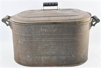 Antique Atlantic Galvanized Iron Wash Boiler