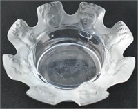 Lalique France Crystal Saint Nicholas Dish/Ashtray