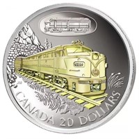 2003 $20 Locomotive Sterling Silver Gold Overlay
