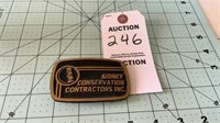 Sidney Conservation Contractors Solid Brass Belt