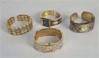 4 Cuff Watches - Geneva, Vivani, Amparo