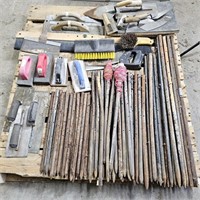 Pallet of Concrete Tools & Stakes