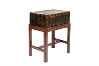 EXOTIC WOOD SEWING STAND