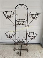 54 Inch Twisted Metal Flower Pot Stand