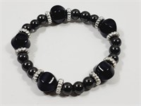 Black Beaded Bracelet