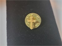 Cross lapel pin