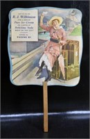 Vintage Advertising Catlin Illinois Ice Cream Fan