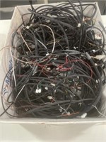 Assortment of adapter cords, and drone parts