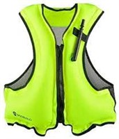 DOOHALO Inflatable Snorkel Life Jacket Vest for