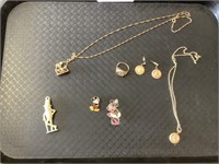 Disney jewelry, Mr. Peanut pendant.