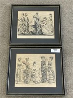Pair of Framed 1880s Prints