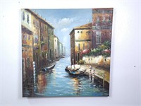 Decorative Venice Waterway Painting 36 x 36