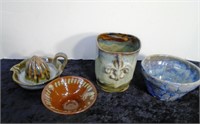 4 Pieces of Studio Pottery