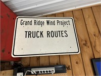 Grand Ridge Wind Project Truck Routes Sign (NS)