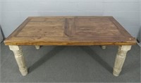 Solid Pine Farm Table W Heavy Legs