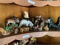 2nd shelf of animals figurines plus wades as found