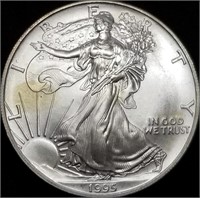 1995 1oz Silver Eagle BU