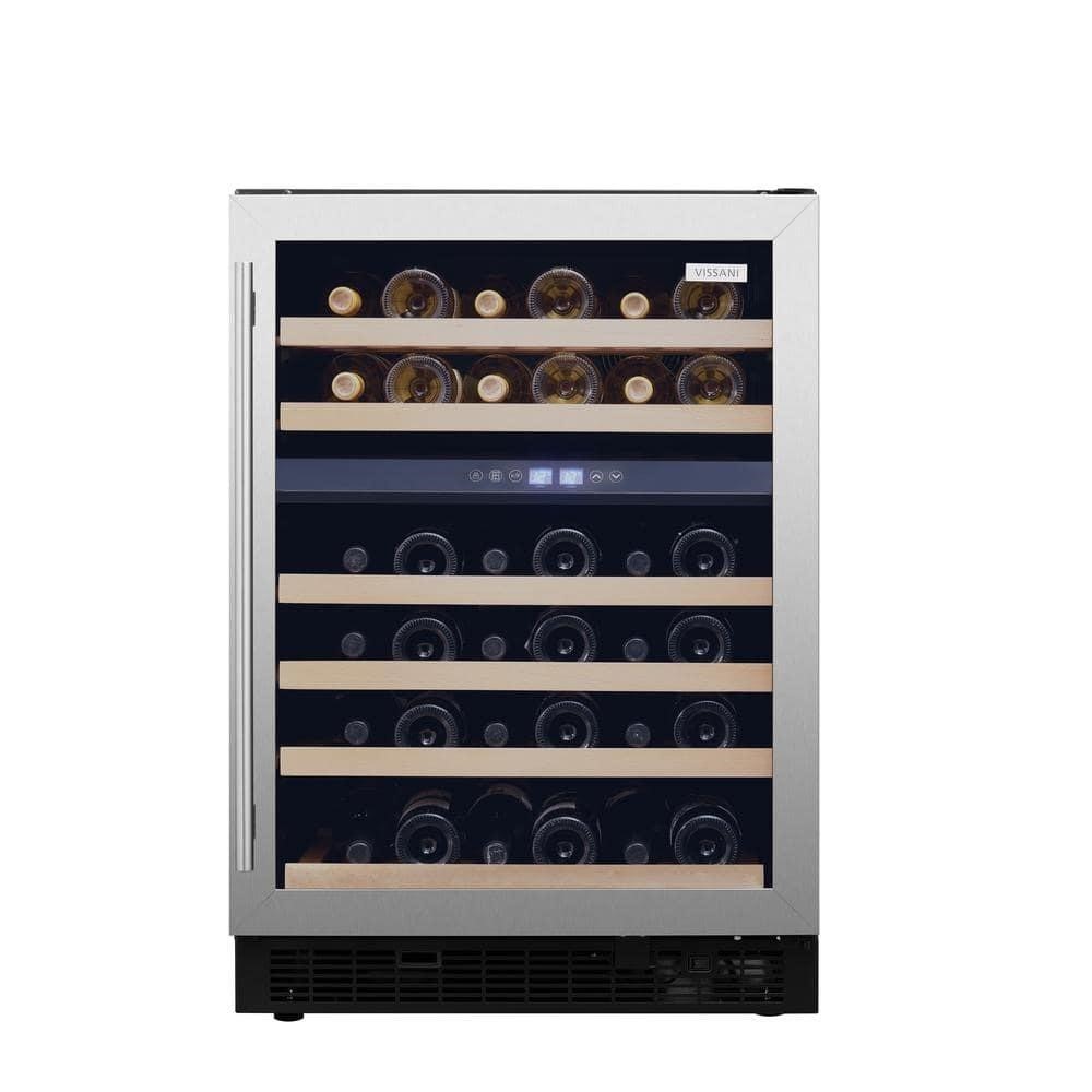 Vissani Dual Zone 24in 51-Bottle Wine Cooler