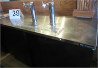 BK Resources 2 Door Back Bar Keg Cooler