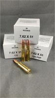 (60) Rnds Reloaded 7.62x51 (308) Ammo