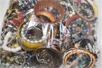 190 Assorted Costume Jewelry Bracelets