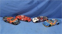 4 Nascar Diecast Cars #3. 12, 42, 88