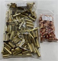 .44 REM Mag Brass & 44 Cal 225 Gr Bullets