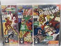 Web of Spider man 1,2,4 comics  (living room)