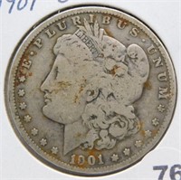 1901-O Morgan Silver Dollar.