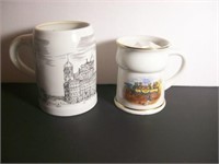 old germany beer stein and made in japan mustache