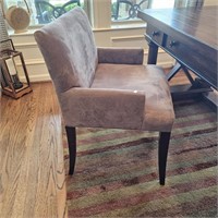 Designer Low Arm Cloth Accent Chair