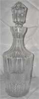 Beautiful Lead Glass Decanter with Lid