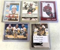 5 High Grade Sidney Crosby Cards