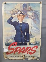 Authentic Join Spars Recruiting Litho Poster