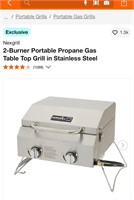 Tabletop propane grill