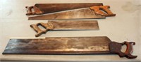 large vintage "Henry Disston & Sons" back saw with
