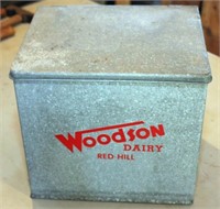 "Woodson Dairy Red Hill" milk box