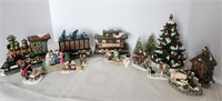 Christmas Village, Carolers, Train