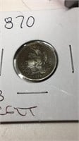 1870 3-cent piece