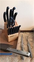 Knife block, Cleaver and carving set