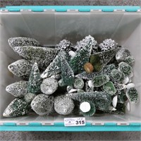 Tub Lot of Dept 56 Bristle Trees & Others