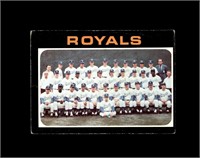 1971 Topps High #742 Kansas City Royals TC VG