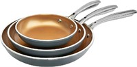 GOTHAM STEEL, Non Stick Frying Pan Set of 3, 8" 10