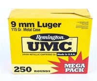 Ammo 250 Rounds 9mm