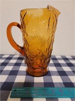 Seneca Driftwood Glass Amber Pitcher