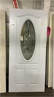 36IN X 80IN WHITE PRIMED STEEL EXTERIOR DOOR